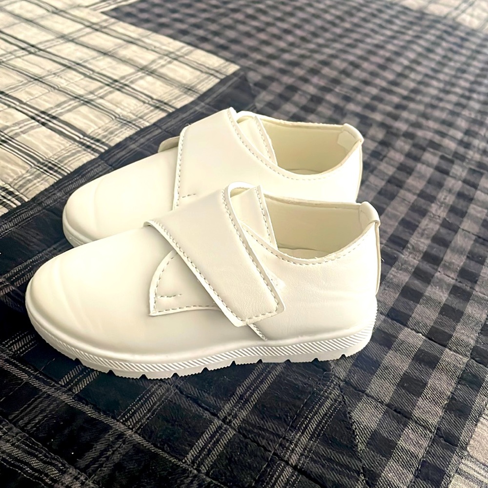 Off White Baptism/Christening toddler boys shoe